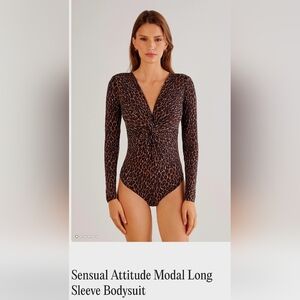 Sensual Attitude Modal Long Sleeve Bodysuit